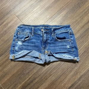 American eagle shortie denim shorts